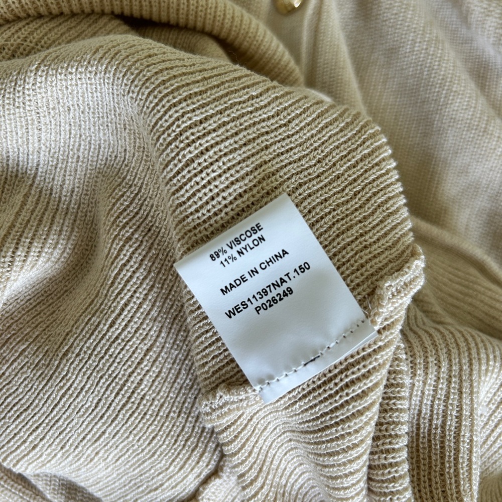 NWT DISSH Liam Natural Knit Polo Maxi Dress - Picture 10 of 12